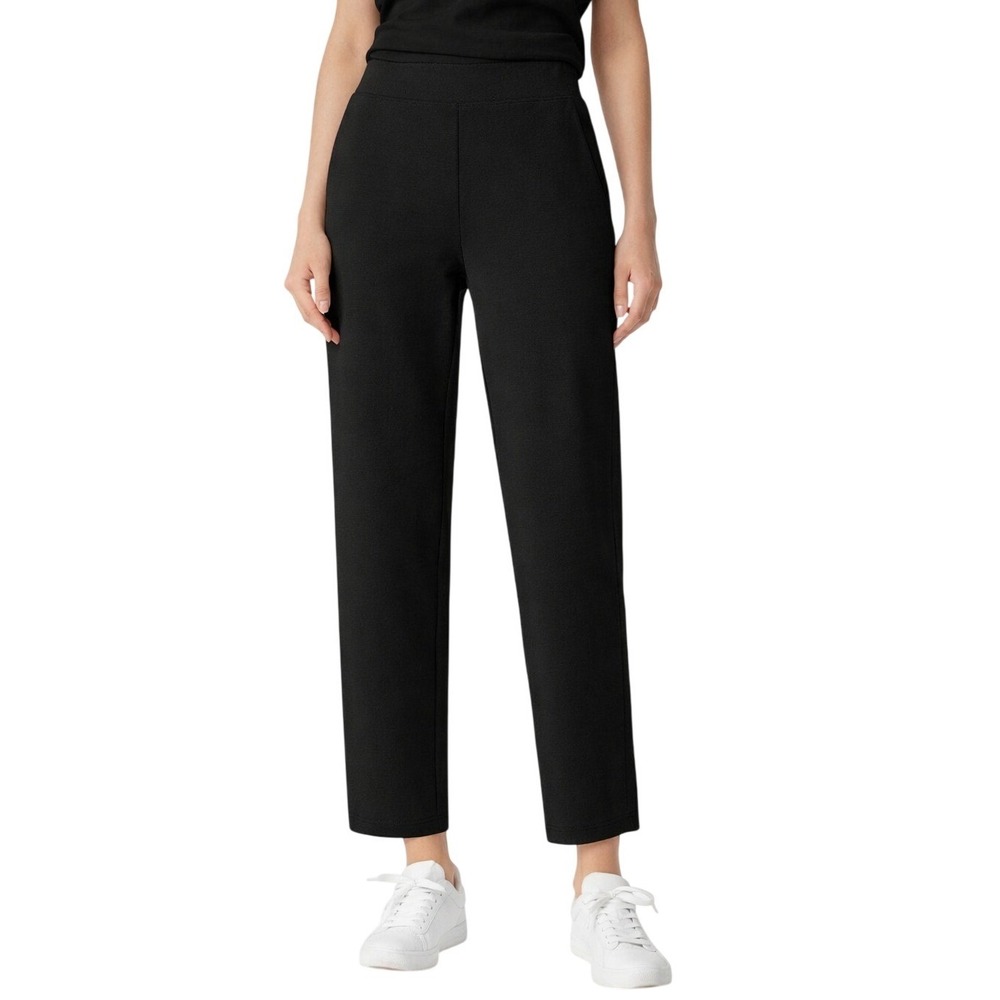 OGL Black Straight-Leg Trousers